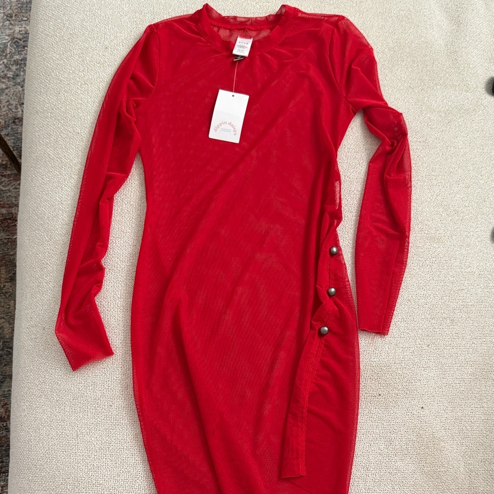 Dippin' Daisy's Scarlet Long Sleeve Cover Up